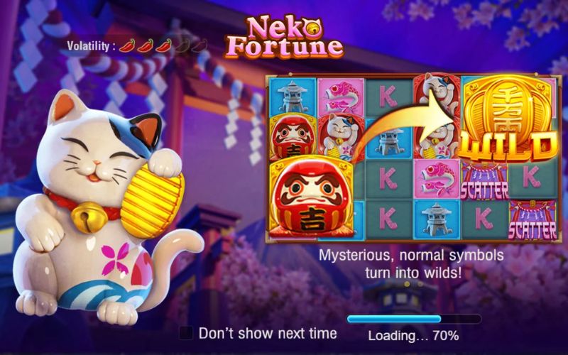 trải nghiệm nổ hũ neko may mắn với đồ họa phong cách nhật